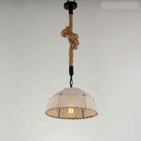 Đèn thả chao vải dây thừng TH-VT-082