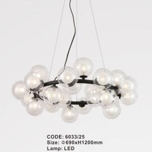 Đèn thả trần thủy tinh 6033/25