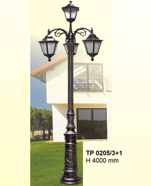 Đèn trụ sân vườn cao 0205/3+1