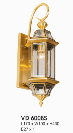 Đèn vách đồng ngoài trời VD6008