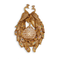 Đèn vách song phượng mạ đồng BT-8001