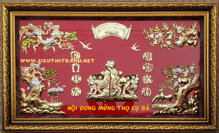 Tranh đồng mừng thọ Bà M13