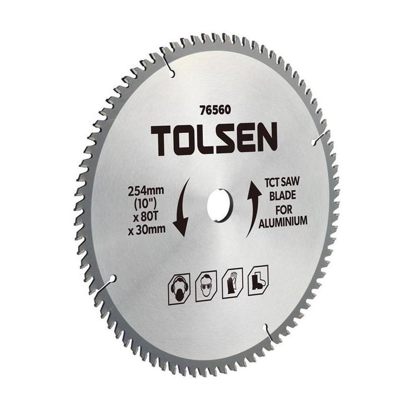 Đĩa cắt gỗ Tolsen 76570 - Bạc 305mm x 100T x 30mm
