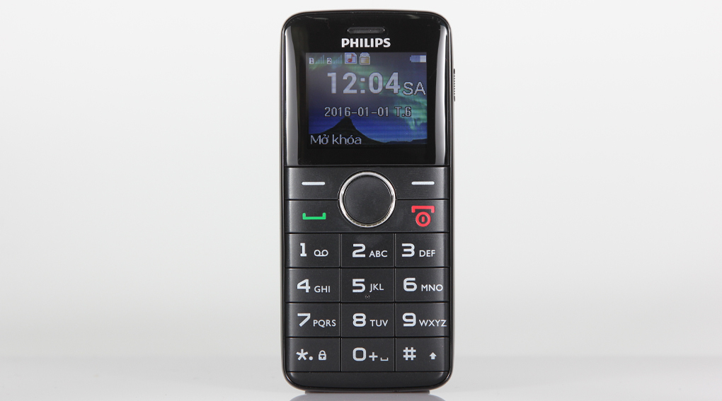 Điện thoại Philips Xenium E220 - 2 sim, màu đen