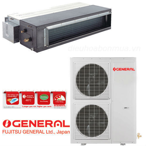 Điều hòa General 54000 BTU 2 chiều Inverter ARHC54LCTU/AOHA54LCTL gas R-410A