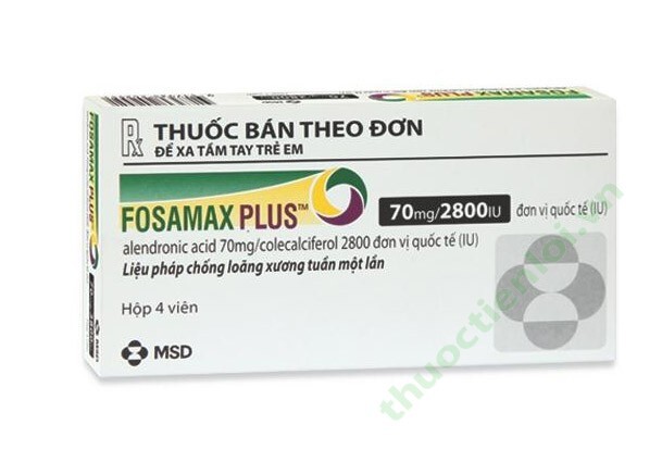 Điều trị bệnh loãng xương ở phụ nữ Fosamax plus 70mg/2800IU