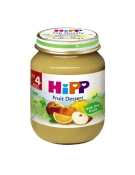 Dinh dưỡng đóng lọ HiPP 4403 Hoa quả tráng miệng 125g