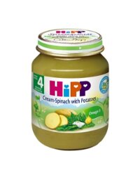 Dinh dưỡng đóng lọ HiPP rau chân vịt, khoai tây và sữa 125g