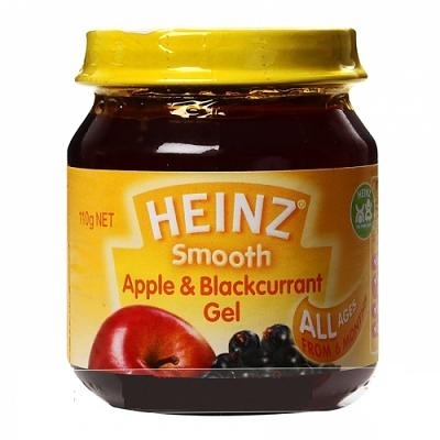 Dinh dưỡng đóng lọ Heinz táo và nho đen 110g