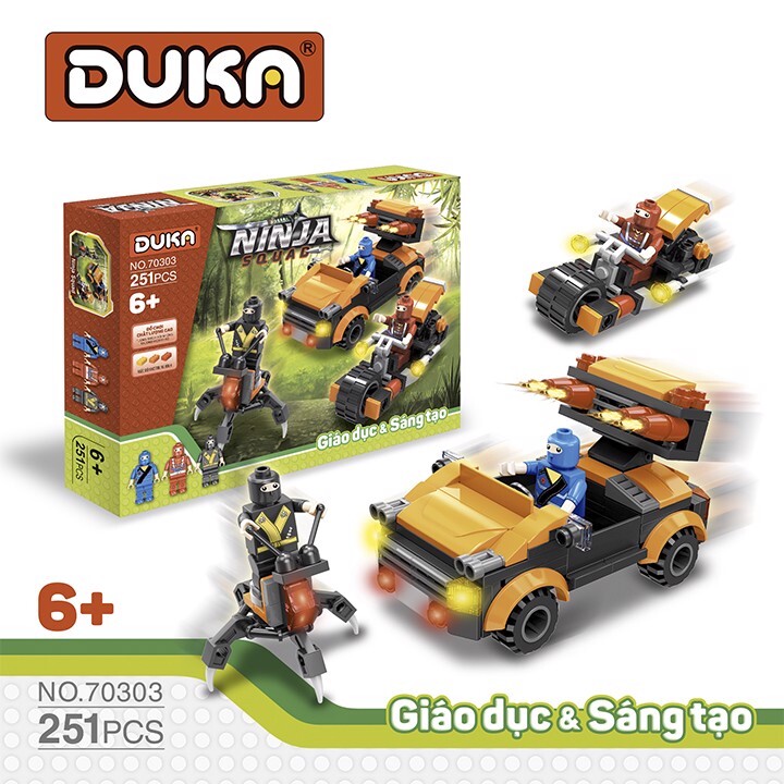 Đồ chơi ghép hình Duka – Chiến binh Ninja  Z70303