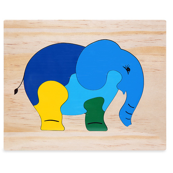 Đồ chơi gỗ - Tranh ghép con voi Viettoys VT3P-0126-36