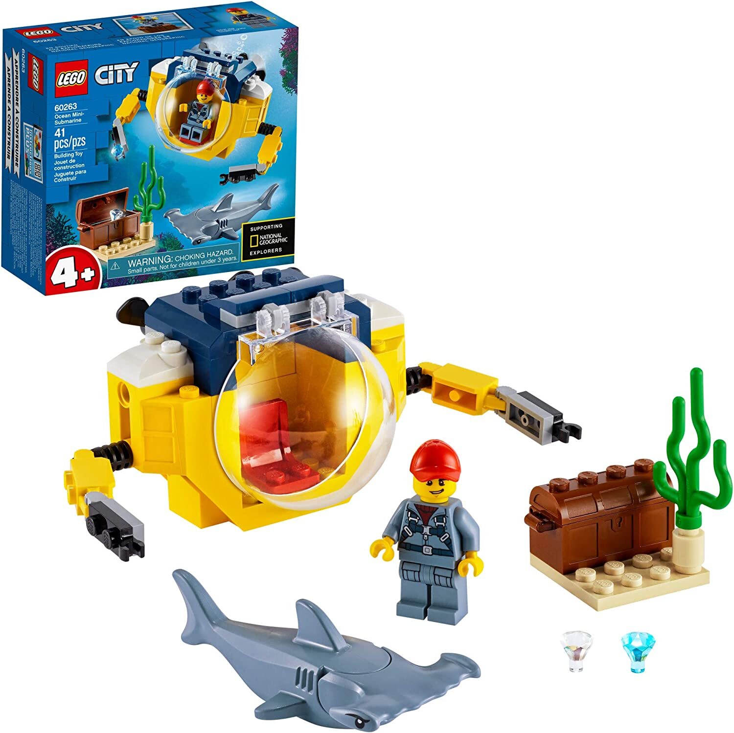 Đồ chơi lắp ghép Lego 60263 - Tàu ngầm mini truy tìm kho báu