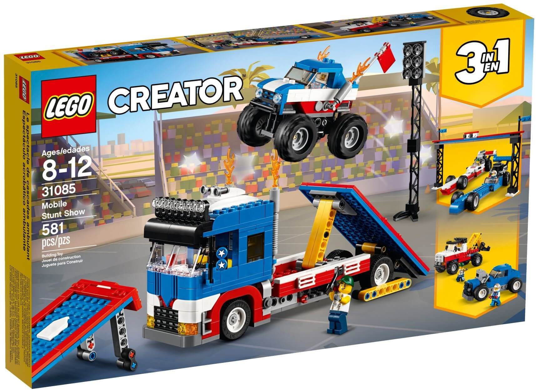 Đồ chơi lắp ghép Lego Creator 31085 - Xếp hình đội xe biểu diễn 3-trong-1