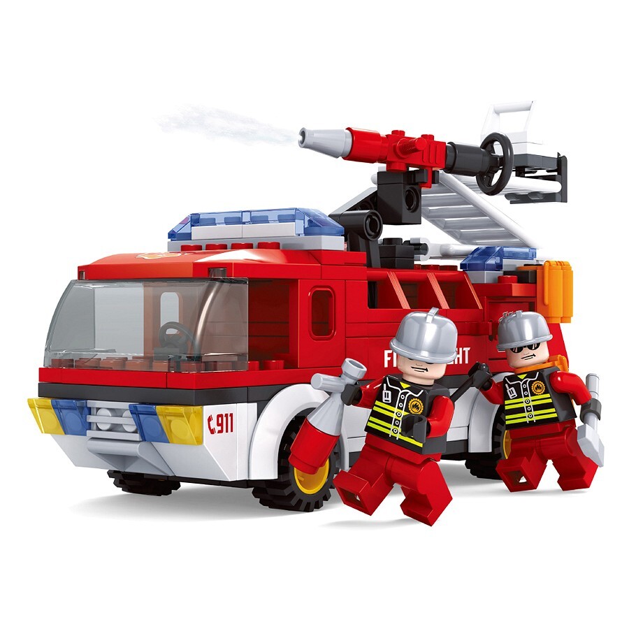 Đồ chơi lắp ráp Ausini - Sở cứu hỏa - Xe cứu hỏa chuyên dụng 21503 (192 mảnh ghép)