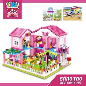 Đồ chơi lắp ráp biệt thự mùa hè Tinitoy YY727537 - 896 mảnh