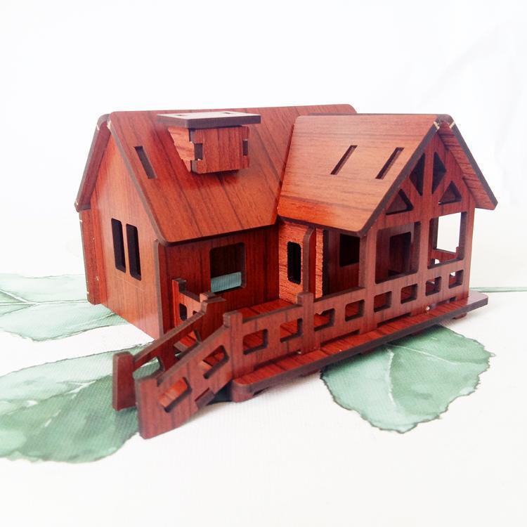 Đồ chơi lắp ráp gỗ 3D Mô hình nhà gỗ Happy Coast R-9103