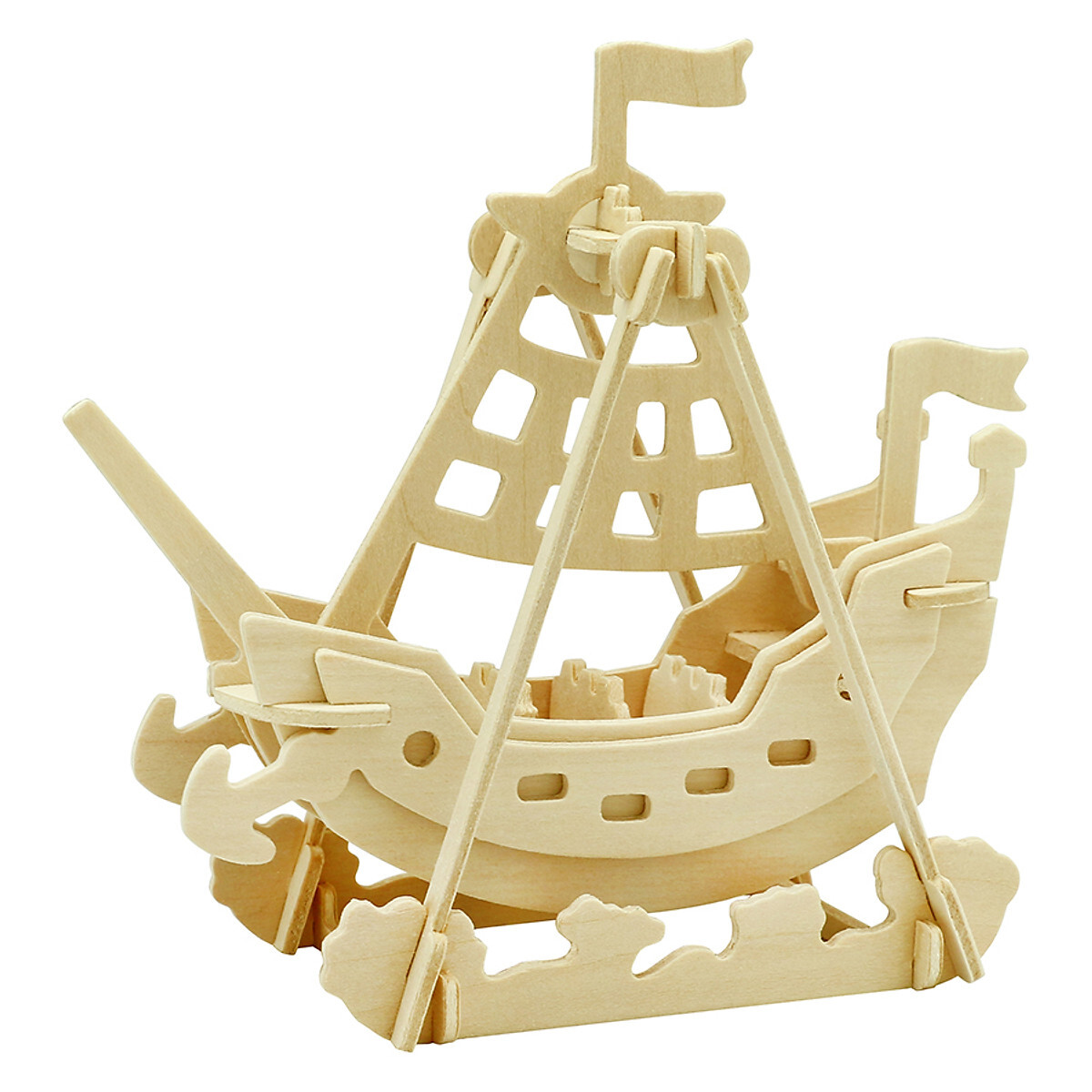 Đồ chơi lắp ráp gỗ 3D Robotime JP264 - Mô hình Con Tàu