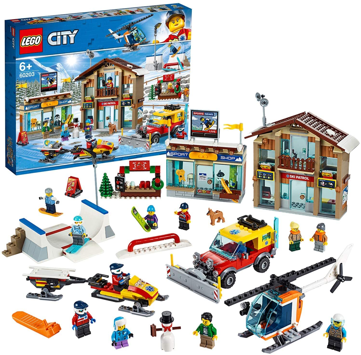 Đồ chơi lắp ráp Lego City 60203 - Khu Nghỉ Dưỡng Trượt Tuyết