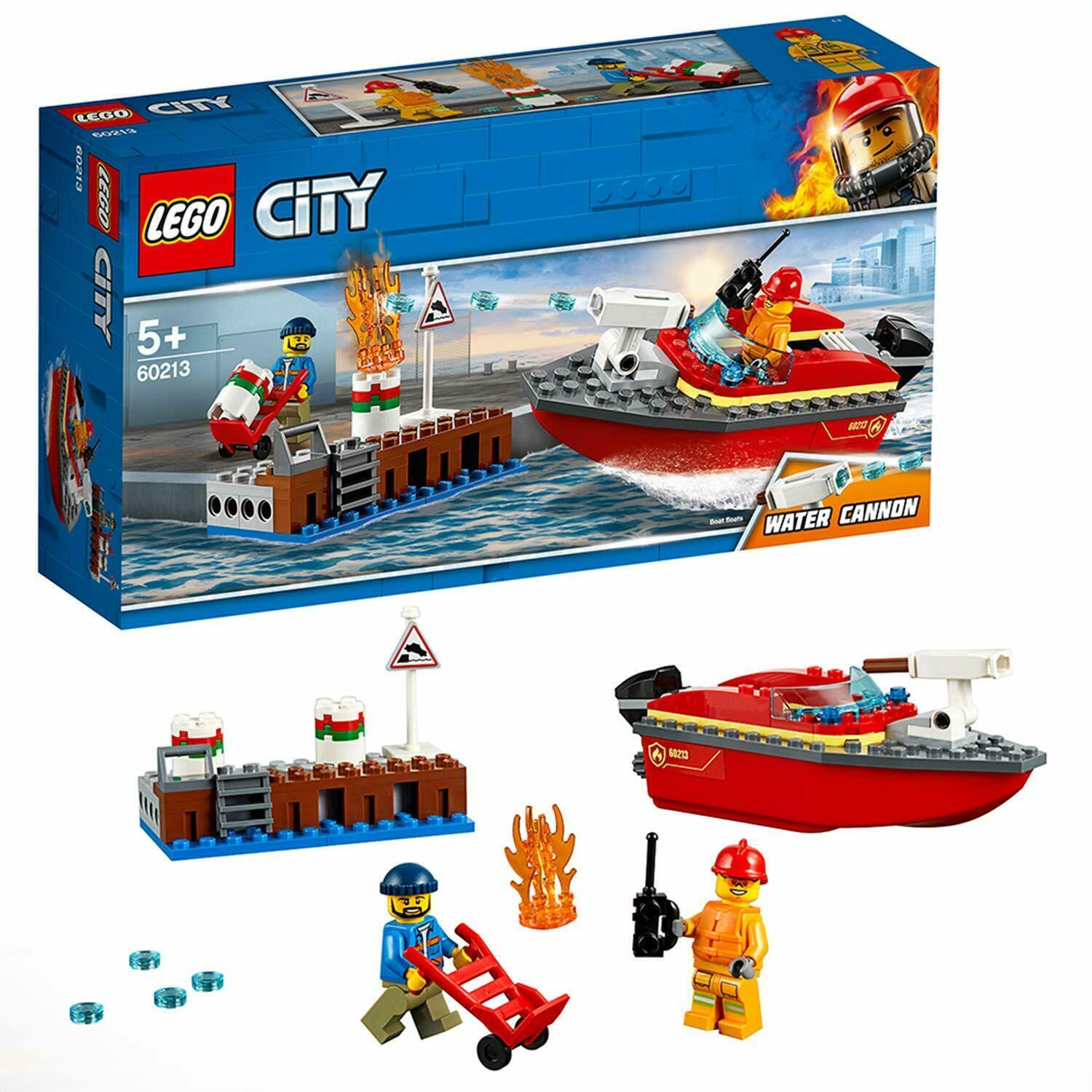 Đồ chơi lắp ráp Lego City 60213 - Thuyền Cứu Hỏa