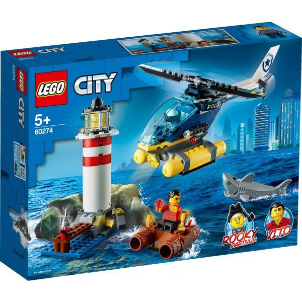 Đồ chơi lắp ráp Lego City 60274  - Trực Thăng Bắt Cướp Trong Ngọn Hải Đăng