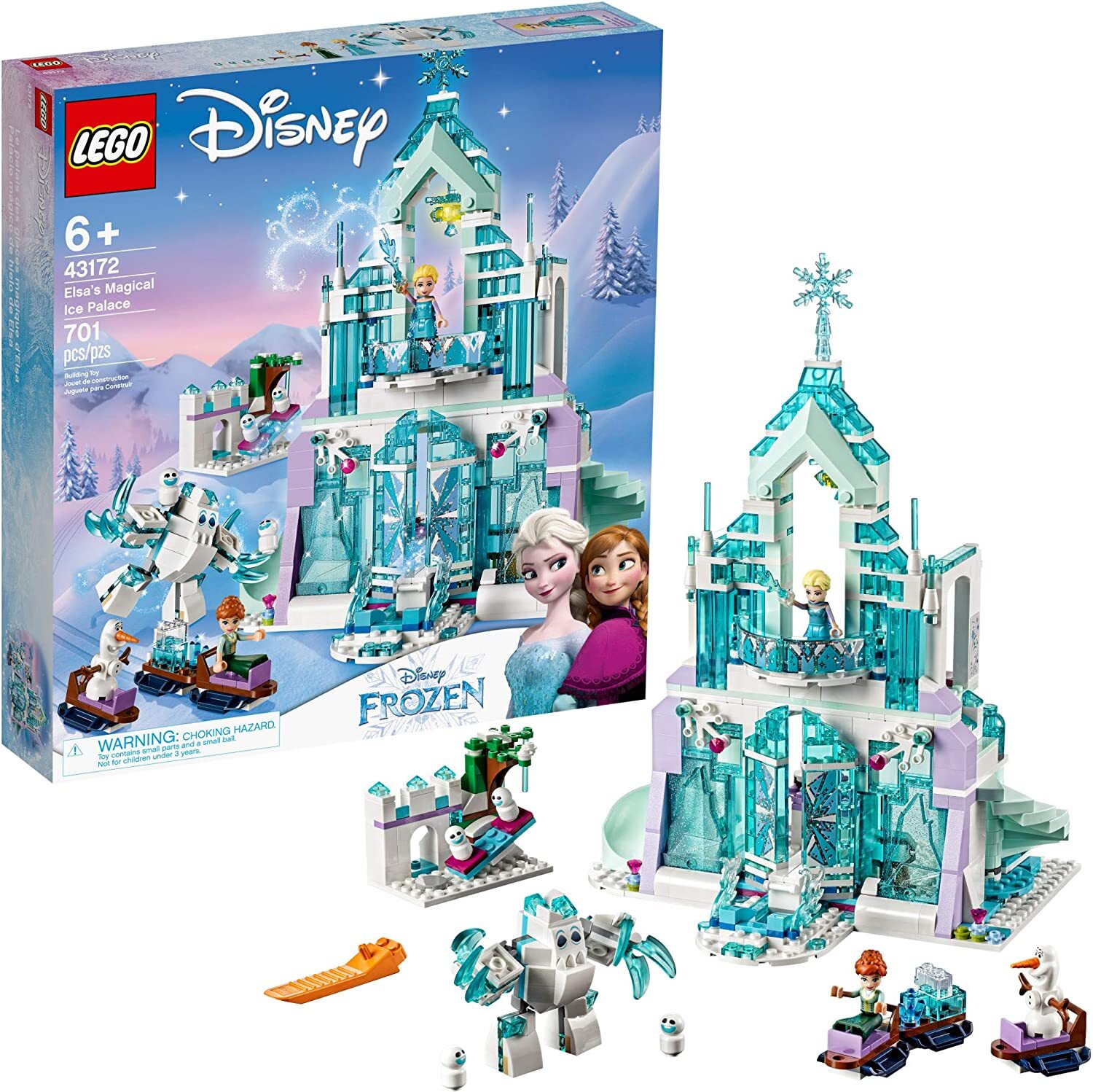 Đồ chơi lắp ráp Lego Disney Frozen II 43172 - Lâu đài băng thần tiên của công chúa Elsa