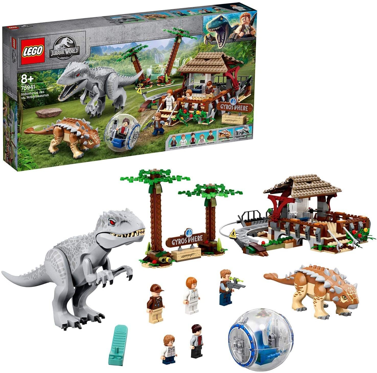 Đồ chơi lắp ráp Lego Jurassic World 75941 Indominus Rex vs. Ankylosaurus