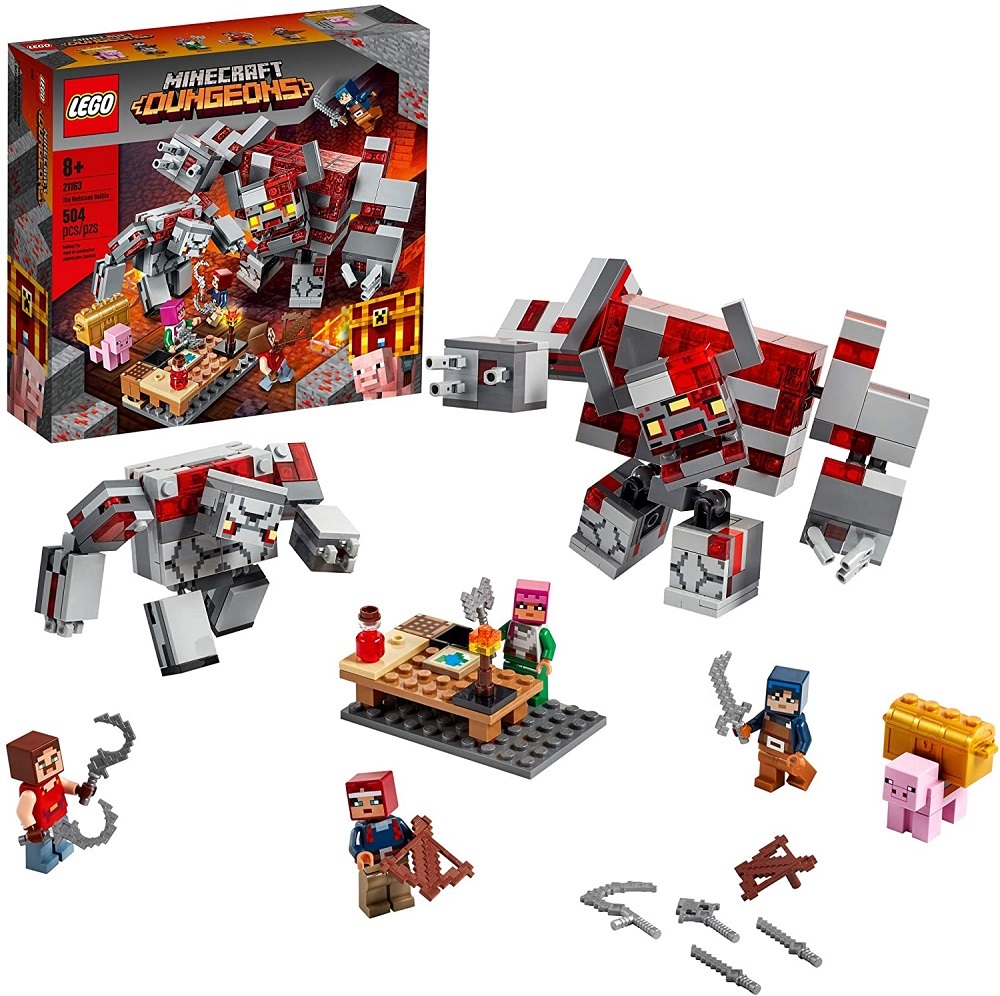 Đồ chơi lắp ráp Lego Minecraft 21163 - Đại Chiến Đá Đỏ