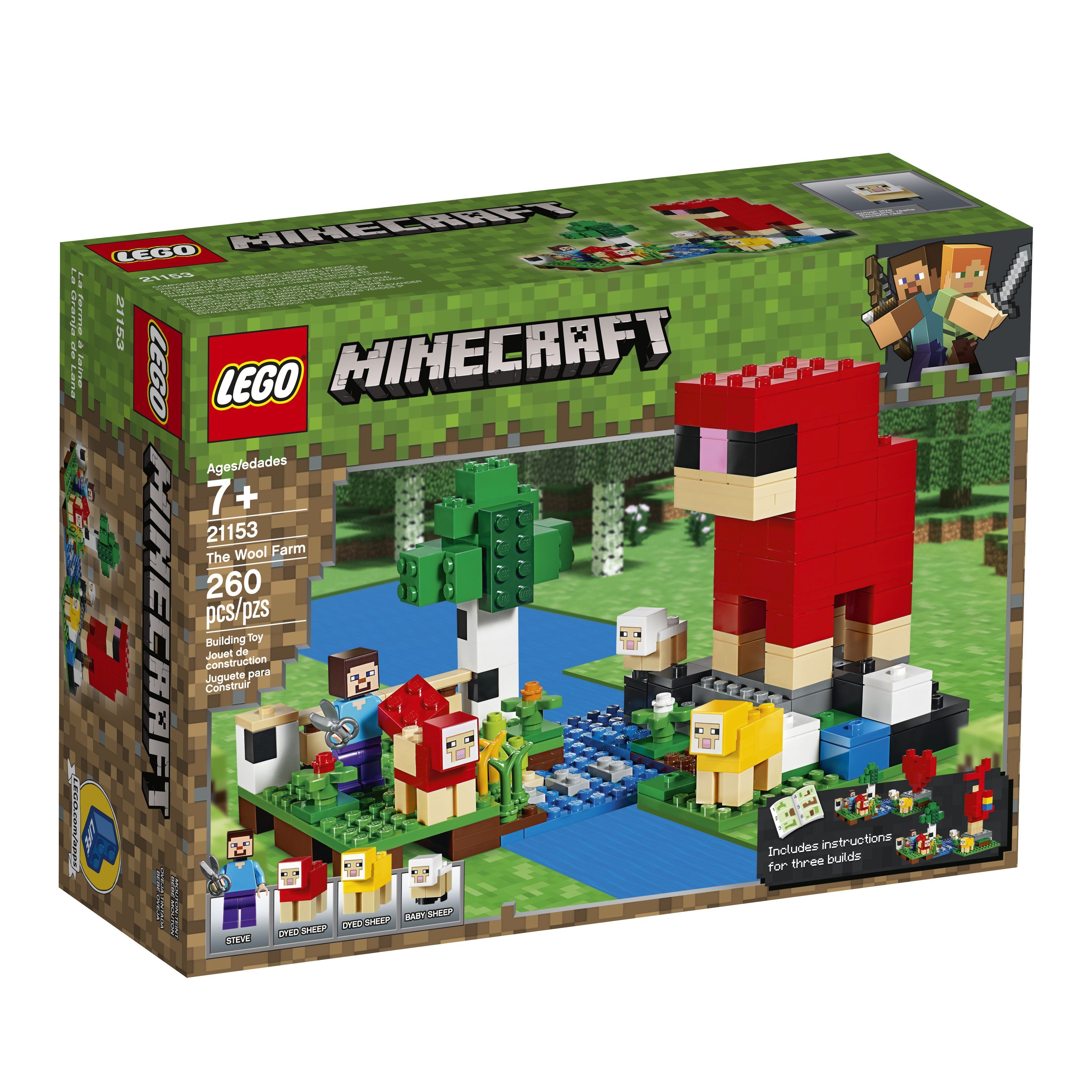 Đồ chơi lắp ráp Lego Minecraft 21153 - Nông Trại Len