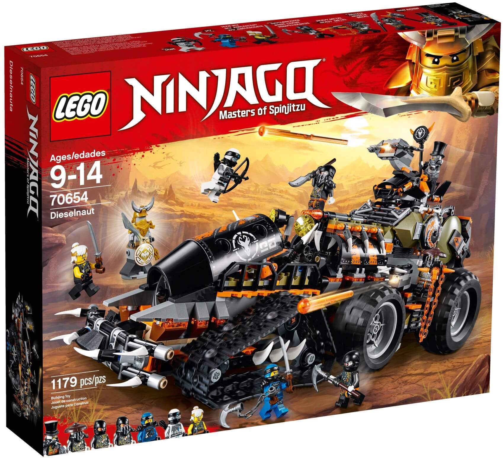 Đồ chơi lắp ráp Lego Ninjago 70654 - Pháo Đài Di Động Dieselnaut