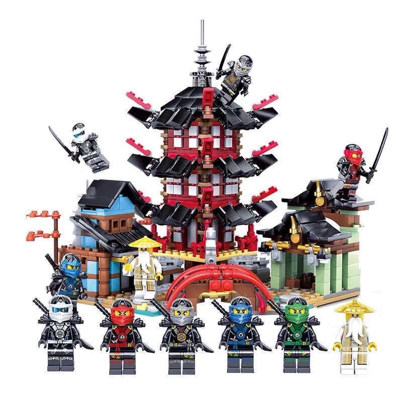 Đồ chơi lắp ráp Lego NinjaGo Đền airjitzu - LEDUO 76013