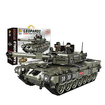 Đồ chơi lắp ráp xếp hình tank mô hình xe tăng quân đội đức Leopard2 Lego 1747