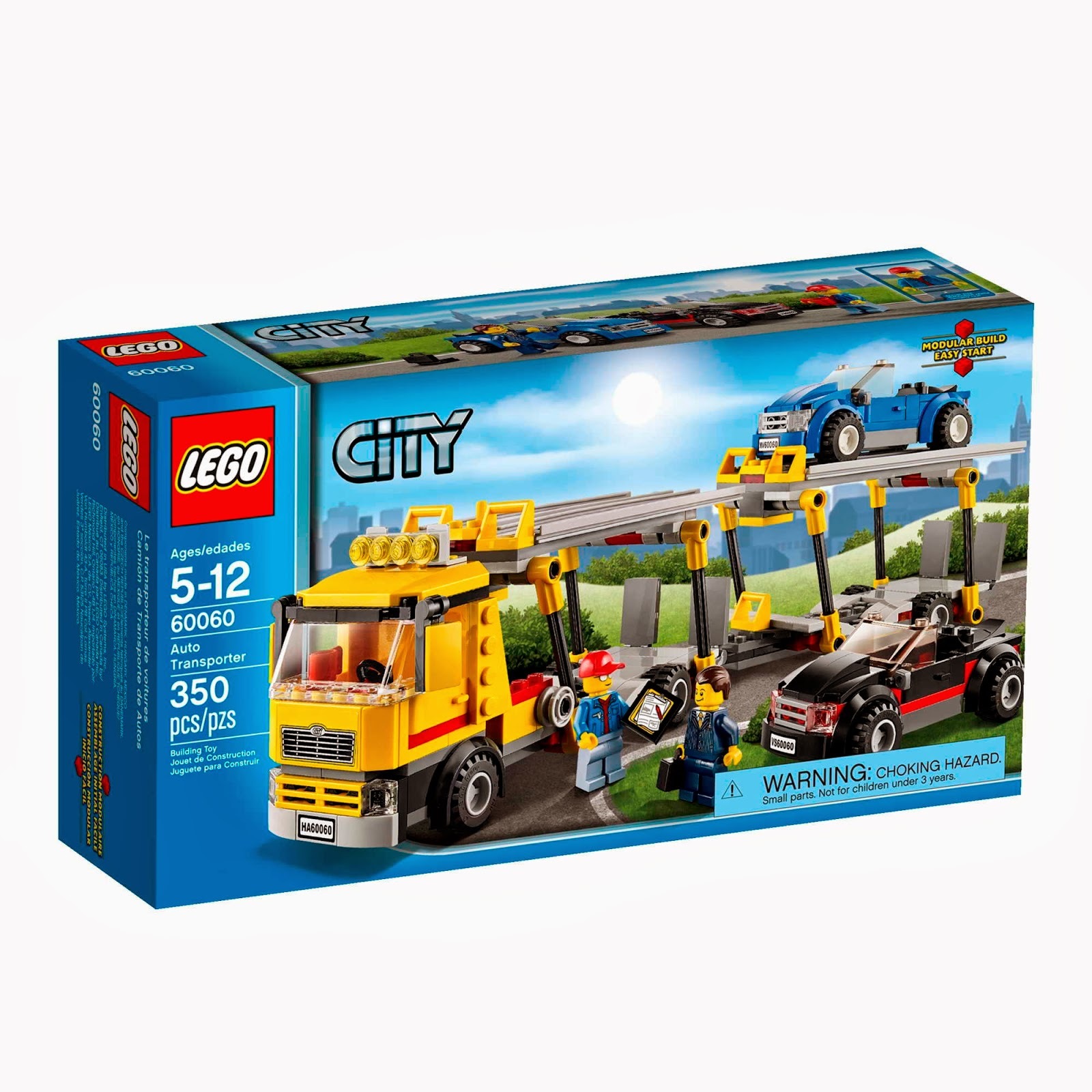 Bộ xếp hình Xe vận chuyển ô tô Lego 60060