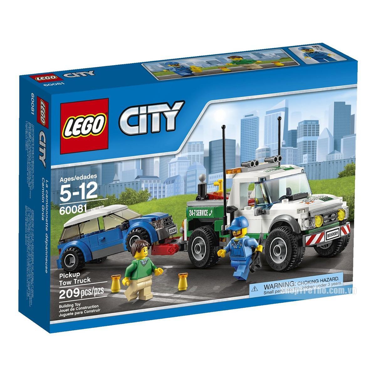 Bộ xếp hình Xe bán tải cứu hộ Lego City 60081