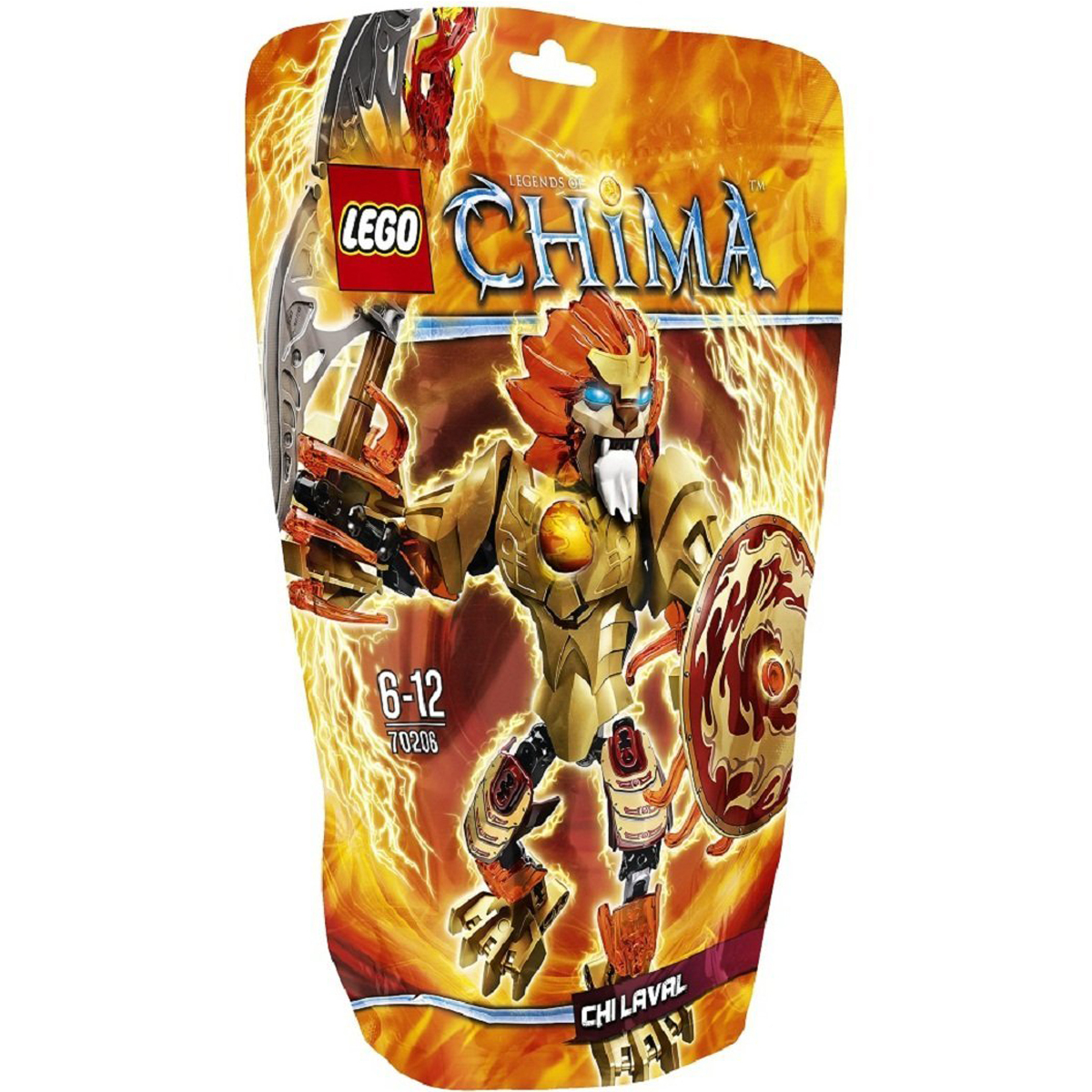 Bộ xếp hình Chiến binh lửa Laval Lego Chima 70206