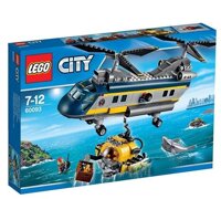 Đồ chơi Lego City - Mô hình máy bay trực thăng biển sâu 60093