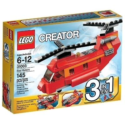 Bộ xếp hình Máy bay trực thăng đỏ Red Rotors Lego Creator 31003
