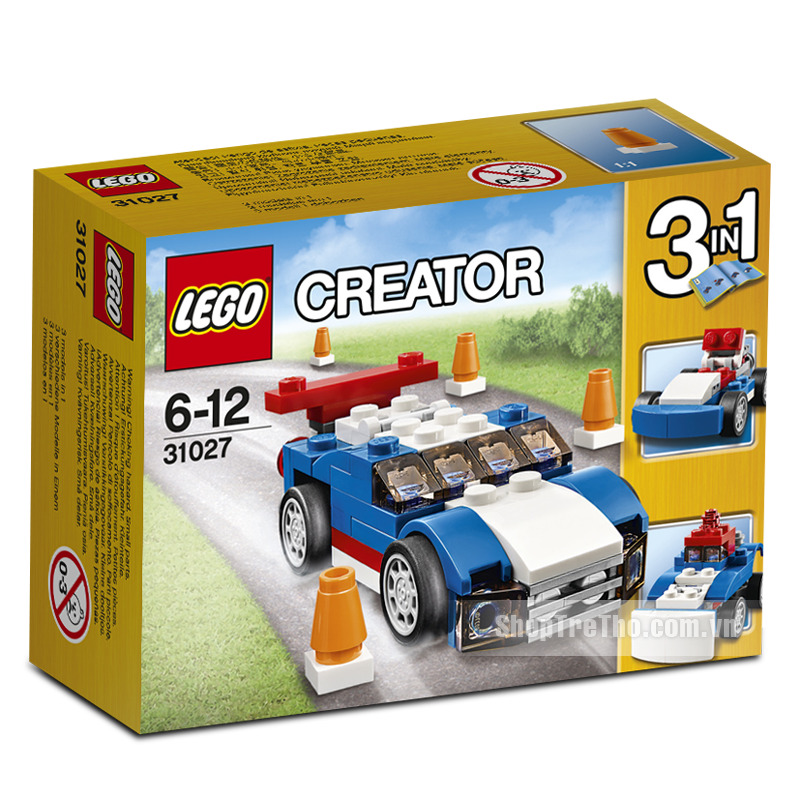Bộ xếp hình Xe đua xanh Lego Creator 31027