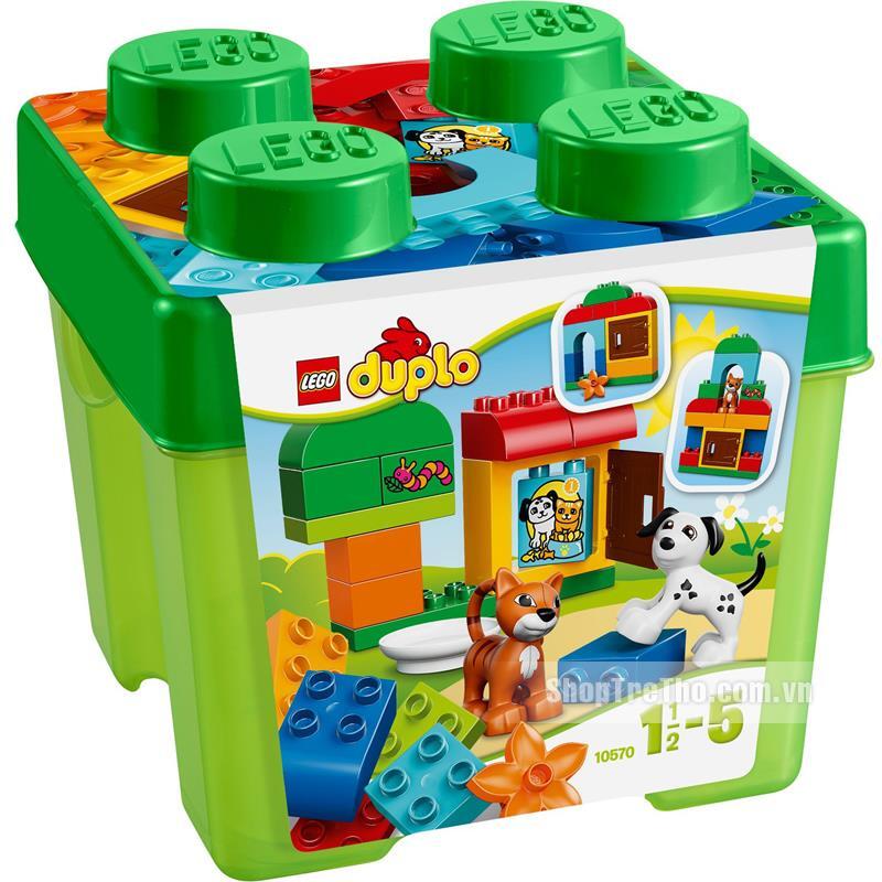 Bộ xếp hình Hộp quà cún và mèo con Lego Duplo 10570