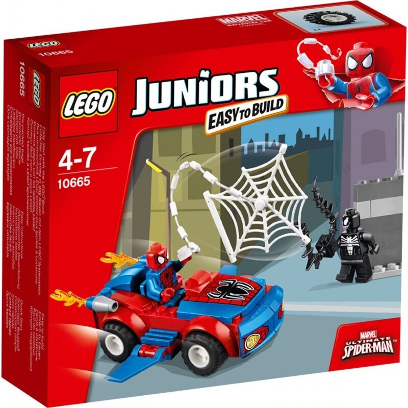 Bộ xếp hình Xe hơi người nhện Lego Juniors 10665