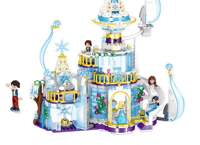Đồ chơi Lego Lâu đài công chúa băng giá 617 chi tiết ZHEGAO QL1142