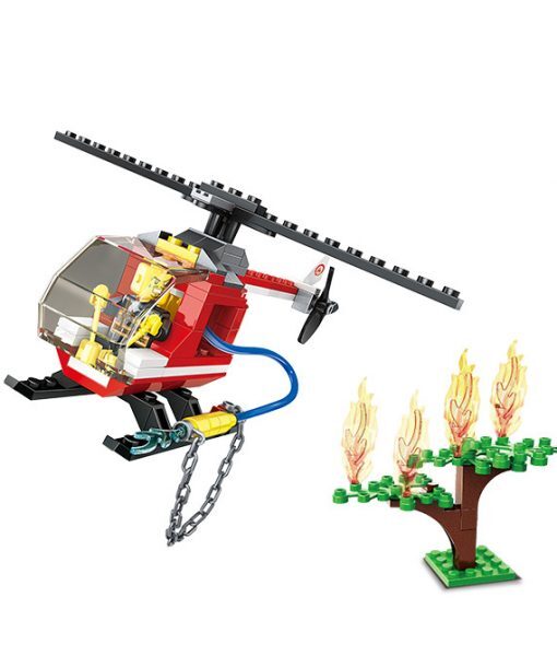 Đồ chơi lego xếp hình Wange máy bay cứu hỏa