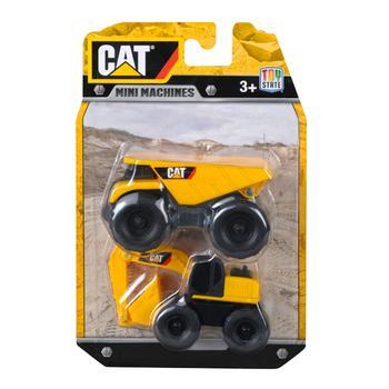 Đồ chơi mô hình Cat - Xe ben và xe đào đất mini CAT34635DE