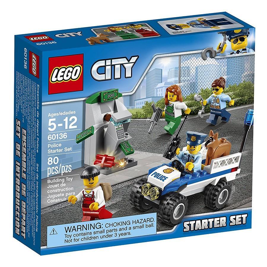 Đồ chơi mô hình Lego City - bộ cảnh sát khởi đầu 60136 (80 mảnh ghép)