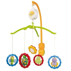 Đồ chơi treo cũi phát nhạc Canpol hình động vật chạy đua (sơ sinh trở lên)
