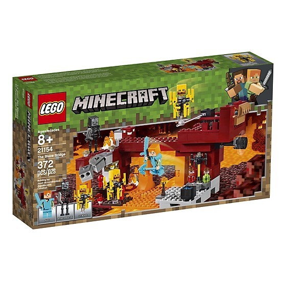 Đồ chơi xếp hình Lego Minecraft - Cầu quỷ lửa 21154