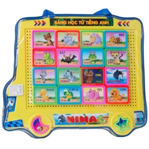 Đồ chơi xếp hình Nhựa Chợ Lớn số 154 Bé học tiếng Anh hình Thú M1232-LR154