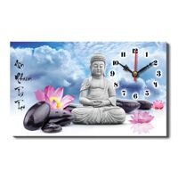 Đồng hồ để bàn tượng phật 2 Dyvina-B1525-54