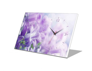 Đồng hồ để bàn Hoa tím 5 Vicdecor DHB0042