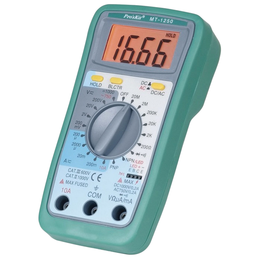 Đồng hồ đo điên tử Pro'skit MT-1250
