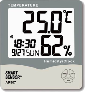 Đồng hồ đo độ ẩm nhiệt độ Smart Sensor AR807